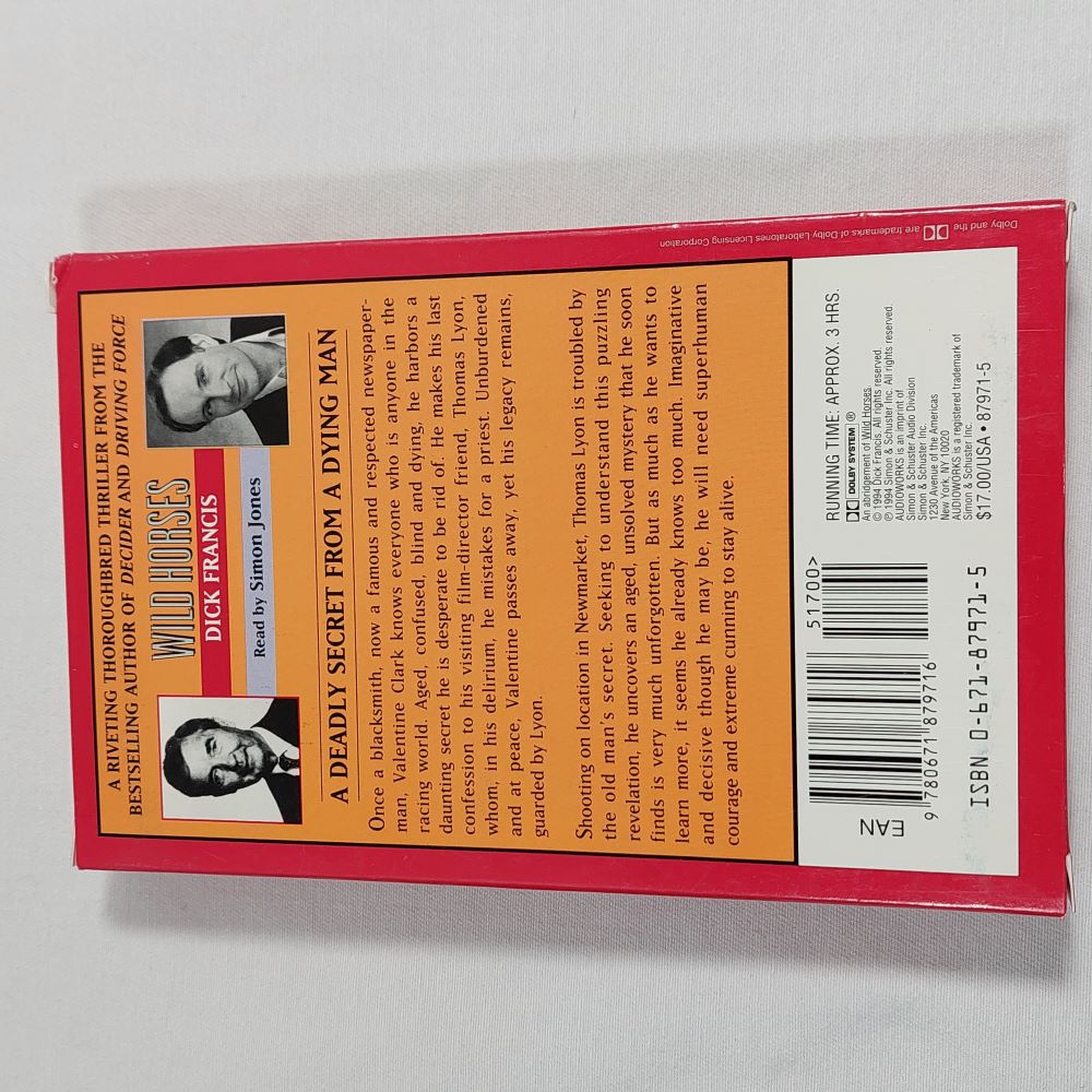 Wild Horses by Dick Francis on Audiobook Cassettes