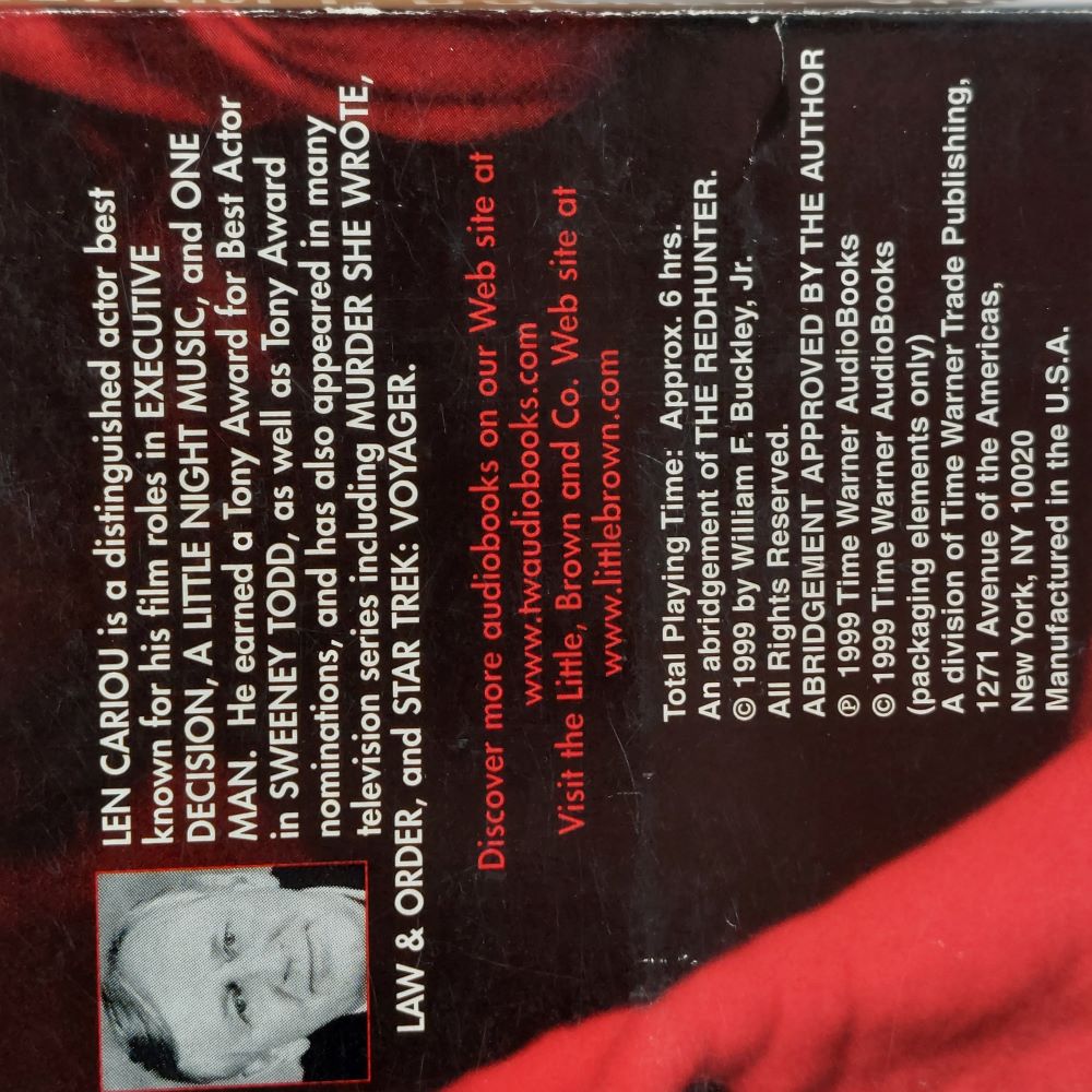 The Redhunter by William F. Buckley Jr. on Audio Cassette