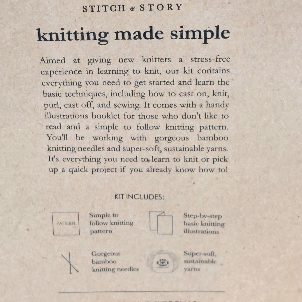 Stitch & Story Chunky Cable Headband Knitting Kit