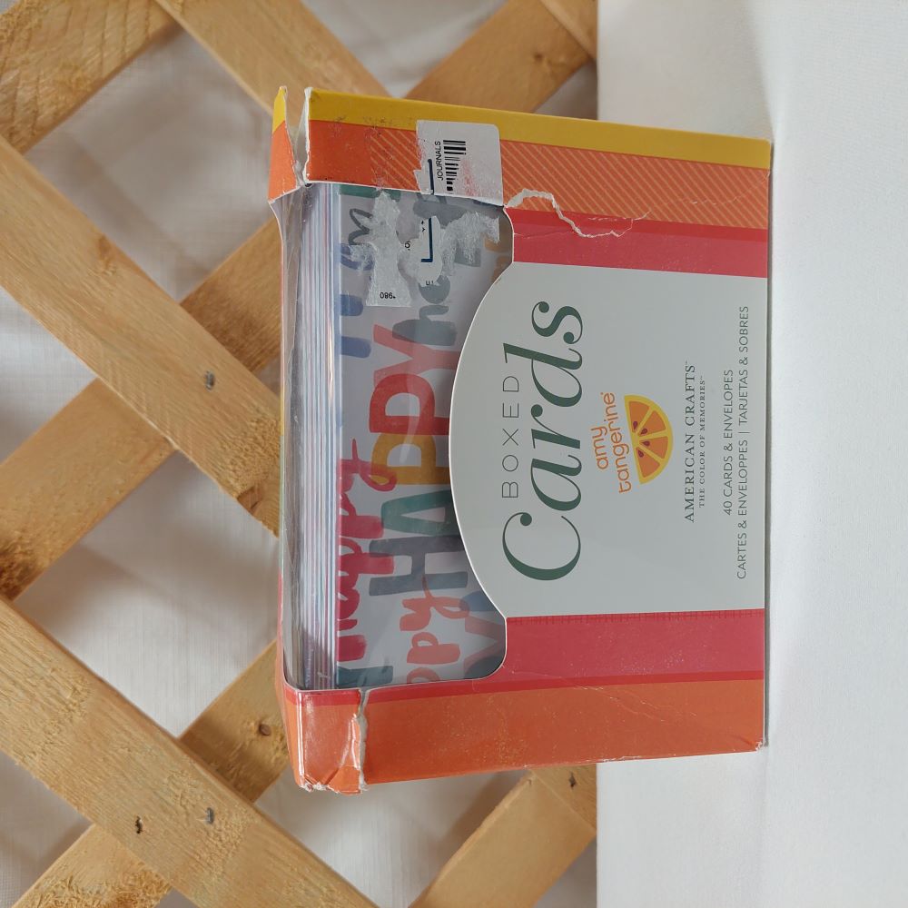 American Crafts Box Cards The Color of Memories Amy Tangerine Oh Happy Life
