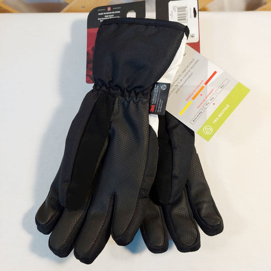 Swiss Tech Ski Gloves Black,White & Gray S/M 3M Thinsulate Insulation