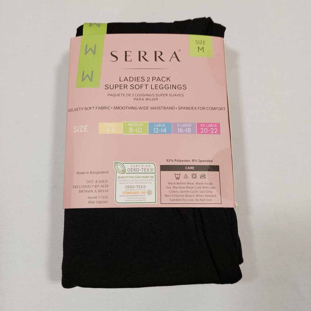 Serra Ladies 2-Pack Super Soft Leggings