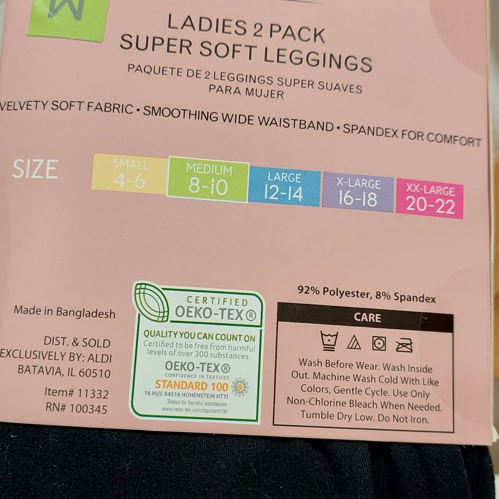 Serra Ladies 2-Pack Super Soft Leggings