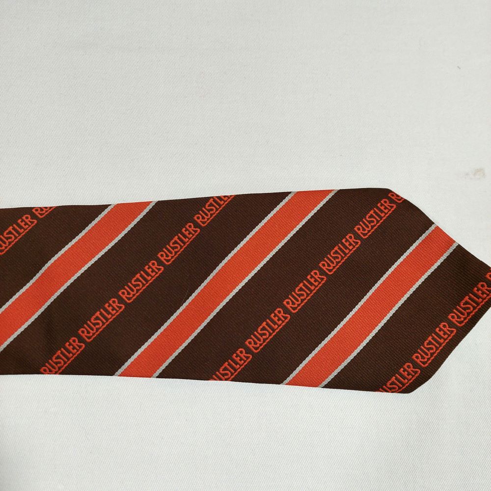 Rustler Steakhouse Novelty Clip-On Tie Vintage 1970's