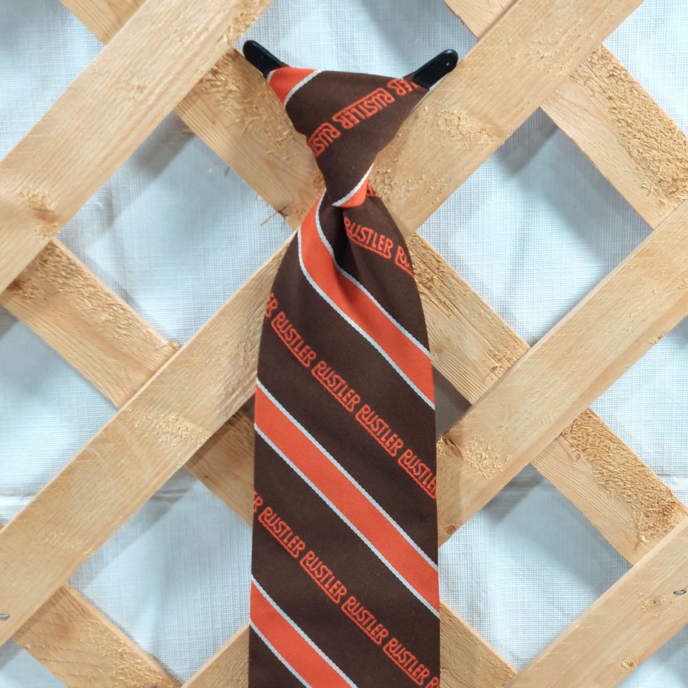 Rustler Steakhouse Novelty Clip-On Tie Vintage 1970's