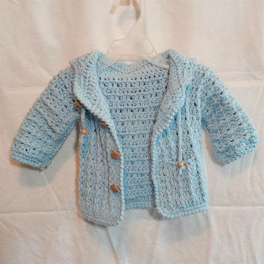 Handmade Infant Sweater Baby Blue