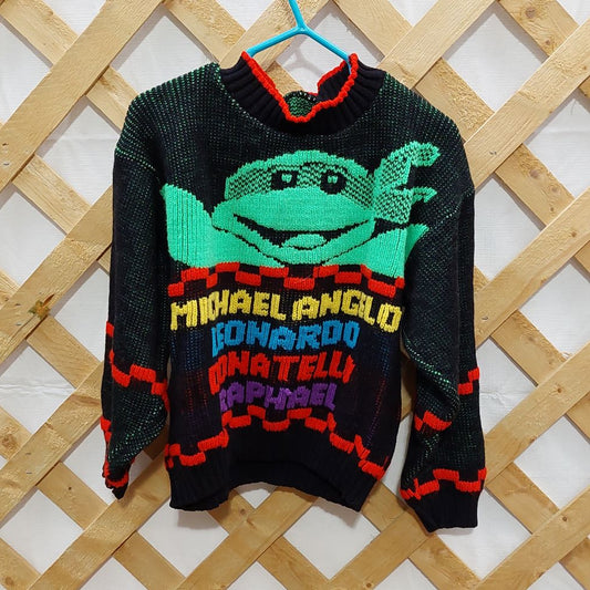 Vintage Teenage Mutant Ninja Turtles Pullover Sweater for Children