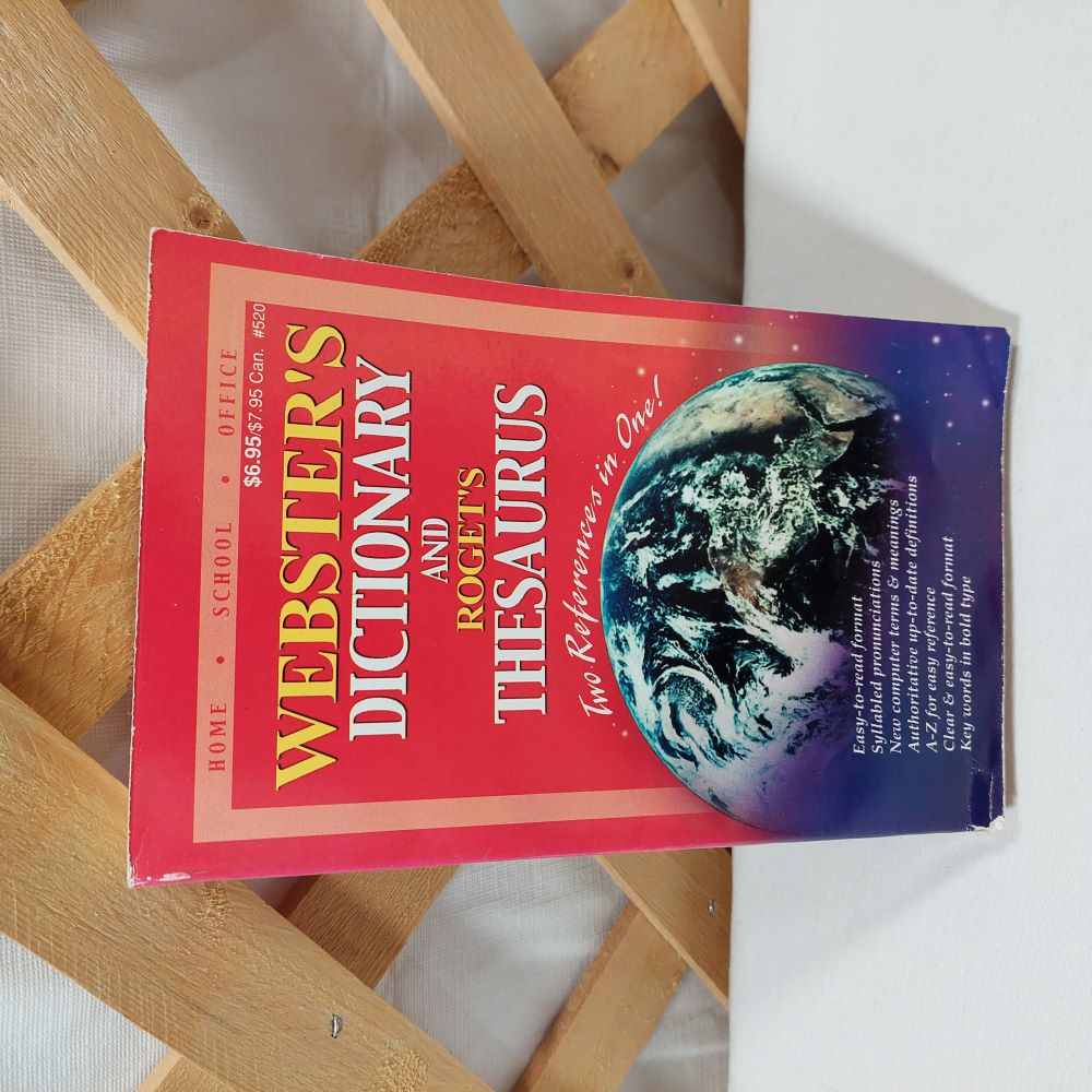Webster's Dictionary and Roget's Thesaurus Softcover Book