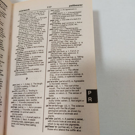 Webster's Dictionary and Roget's Thesaurus Softcover Book