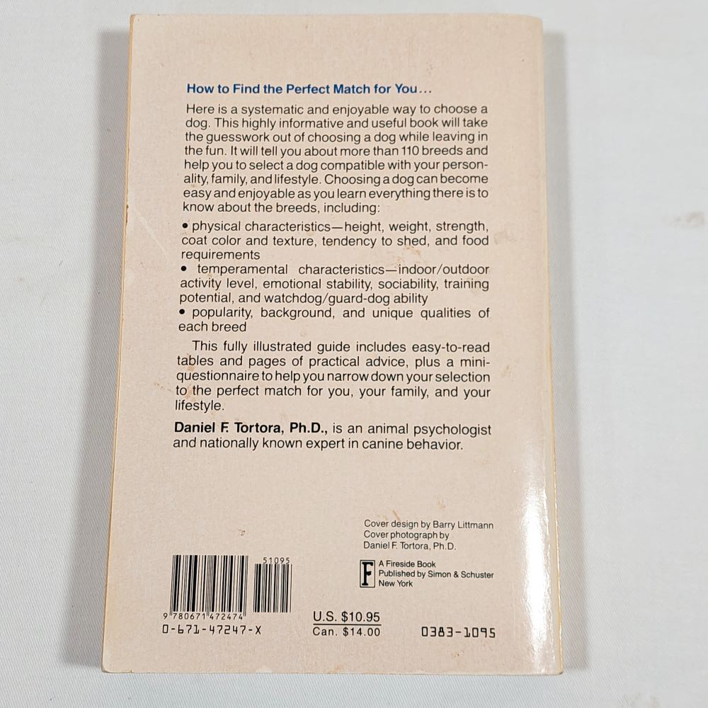 The Right Dog For You by Daniel F. Tortora, Ph.D