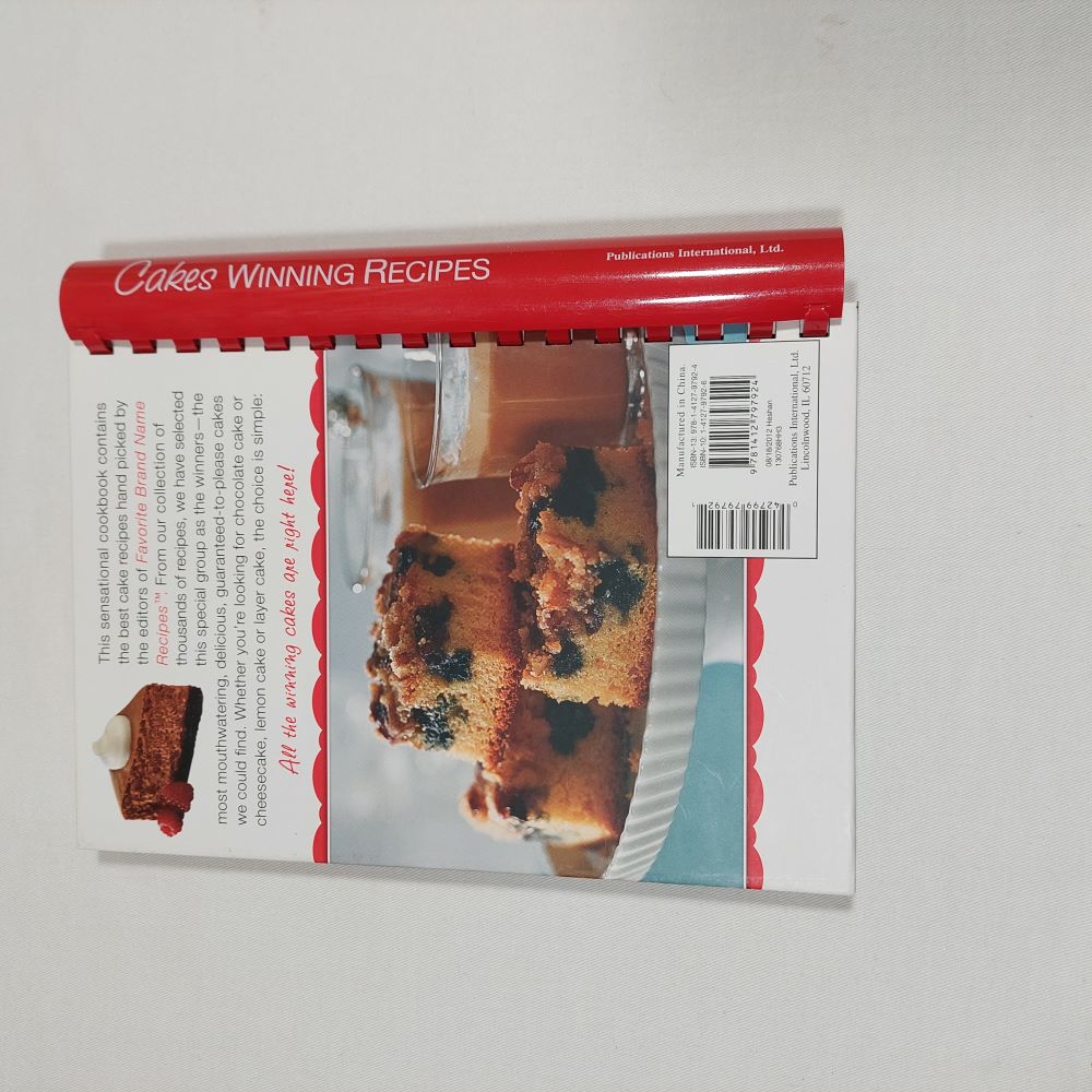 Cakes Winning Recipes Spiral-Bound Cookbook