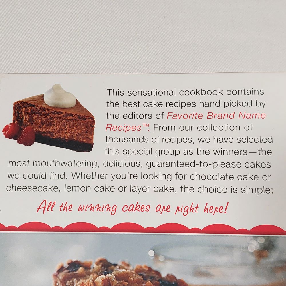 Cakes Winning Recipes Spiral-Bound Cookbook