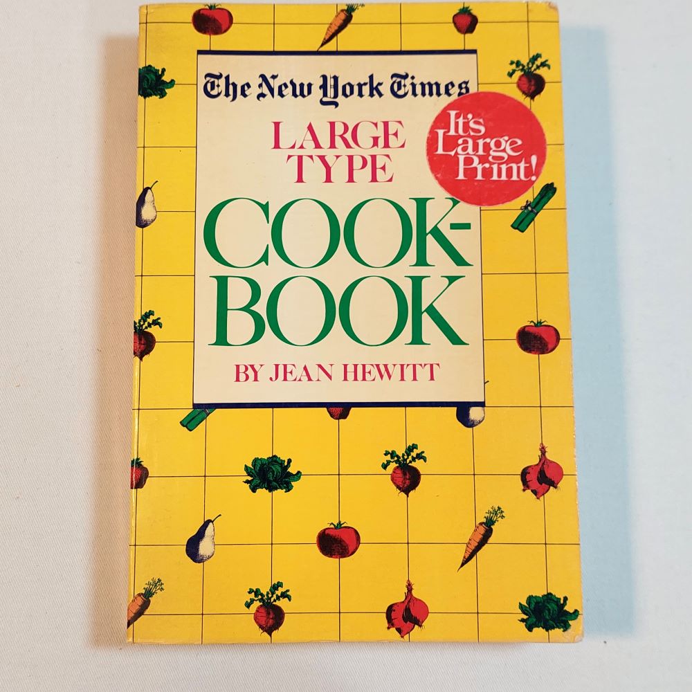 The New York Times Large Type Cookbook by Jean Hewitt Revised Edition