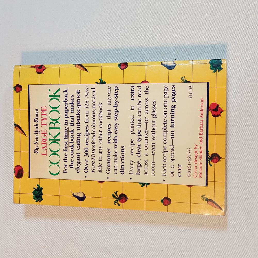 The New York Times Large Type Cookbook by Jean Hewitt Revised Edition