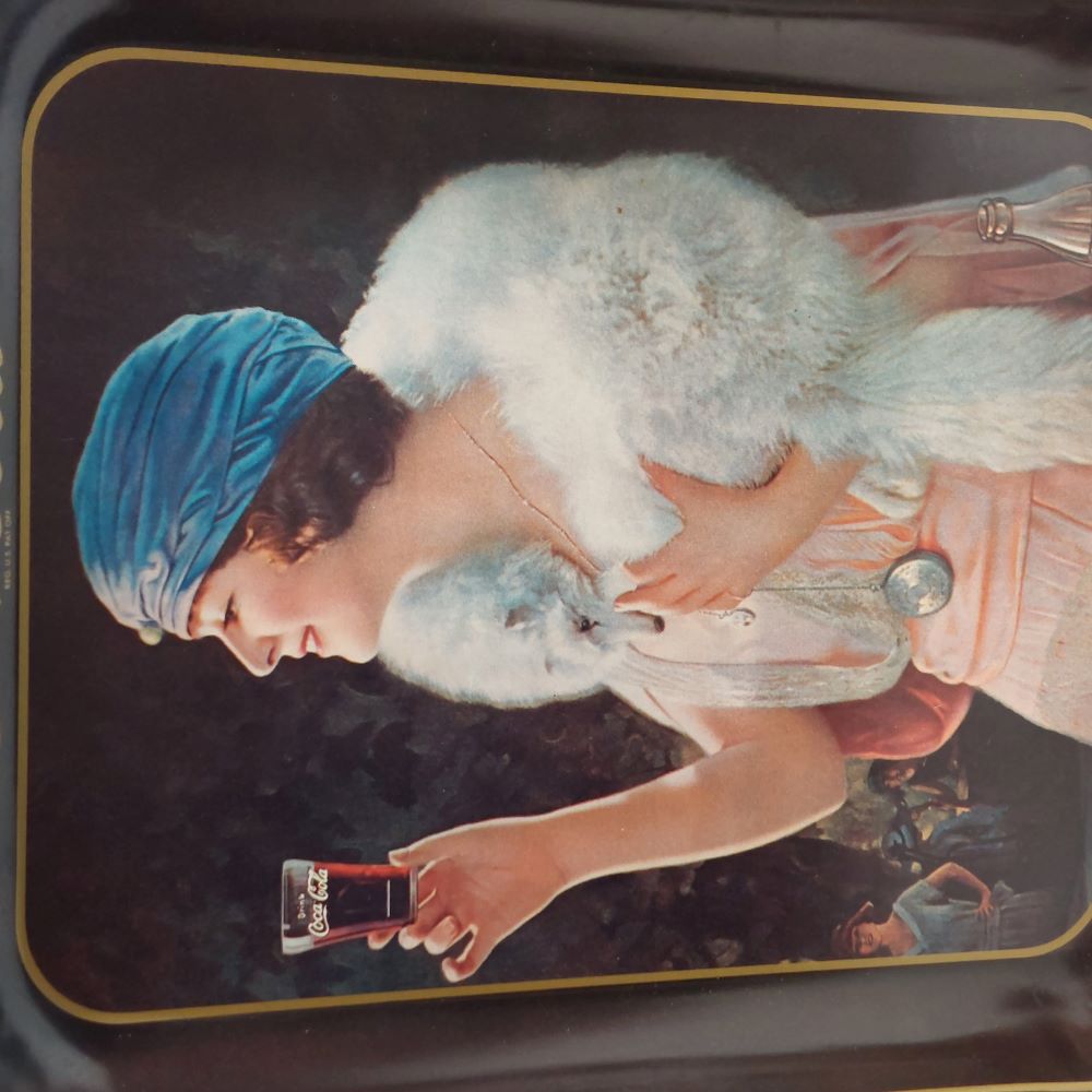 Coca-Cola Rectangular Serving Tray Flapper Girl