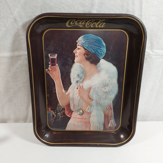 Coca-Cola Rectangular Serving Tray Flapper Girl