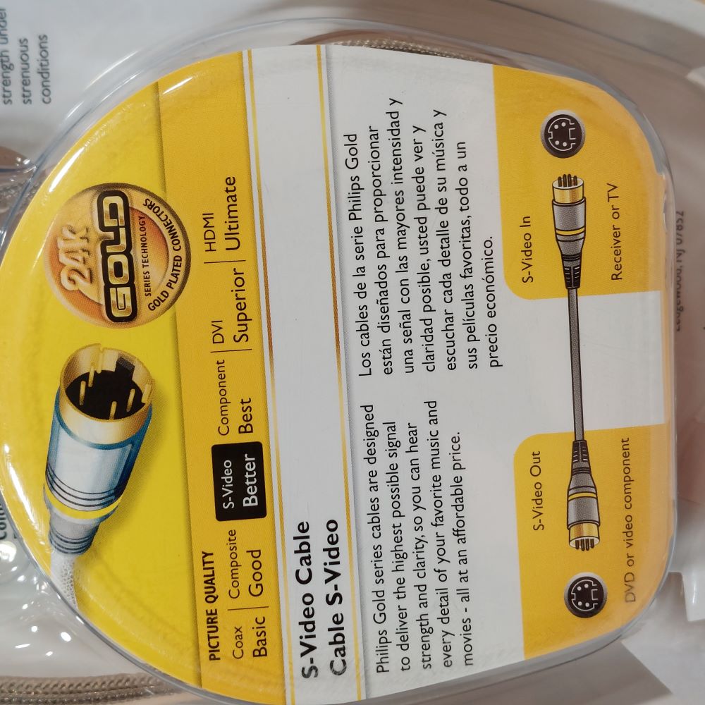 Philips Cable S-Video Gold