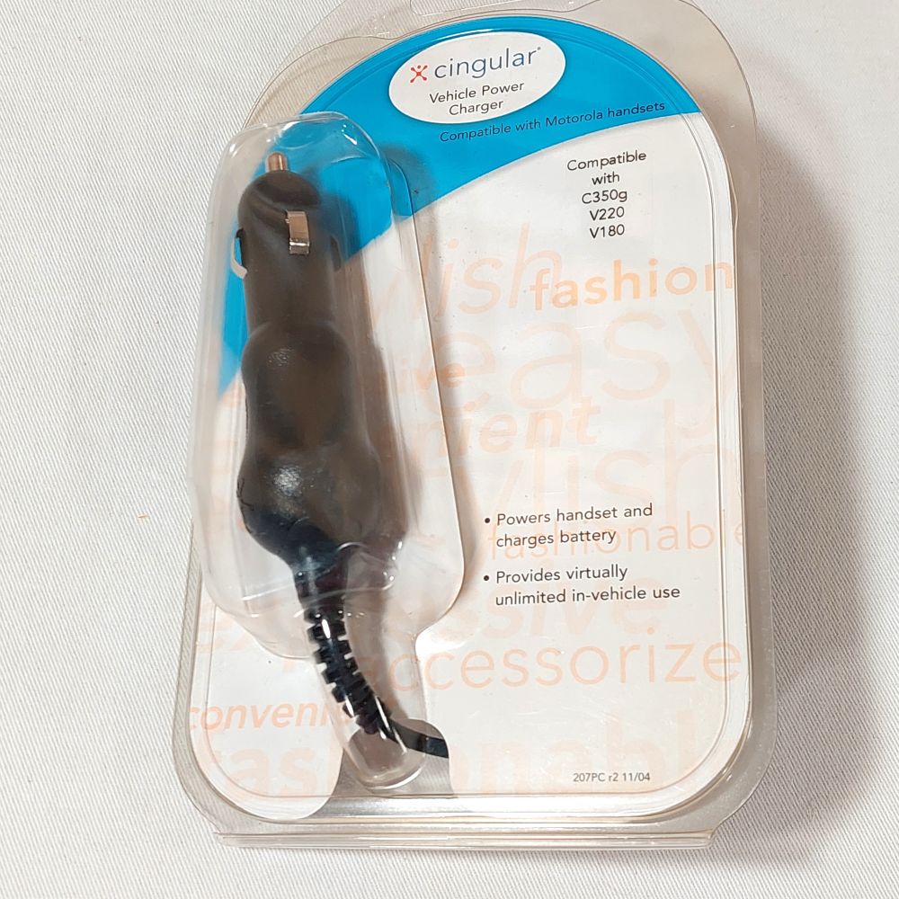 Cingular Vehicle Power Charger for Motorola Handsets C350g V220 V180