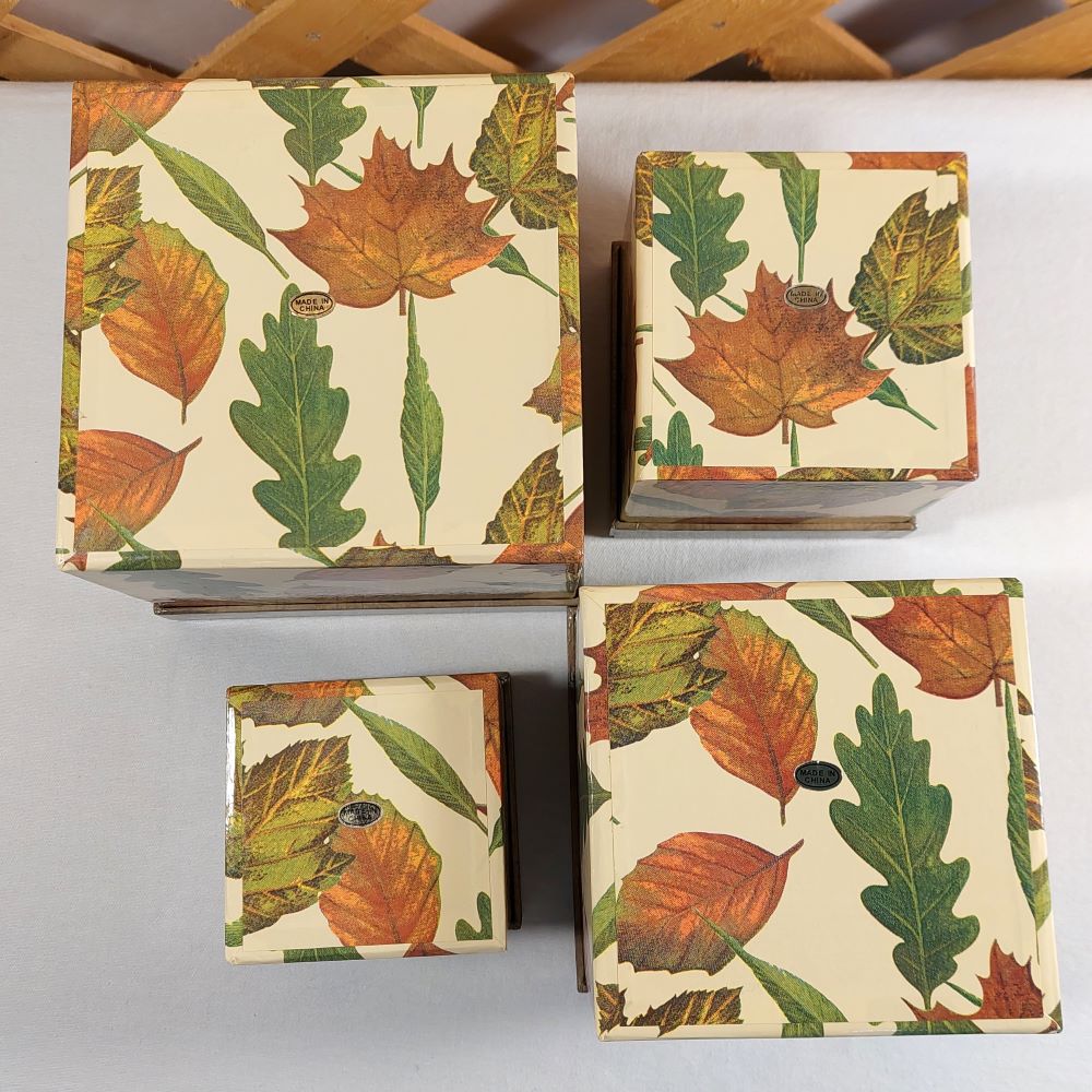 Autumn Leaves Nesting Gift Box Set