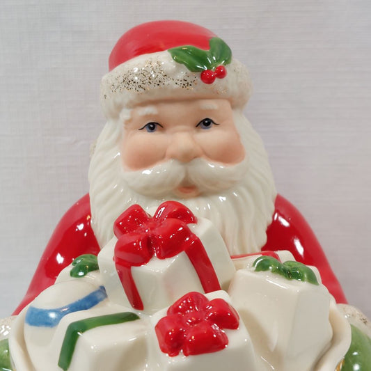 Lenox American by Design Holiday Santa Covered Candy Dish