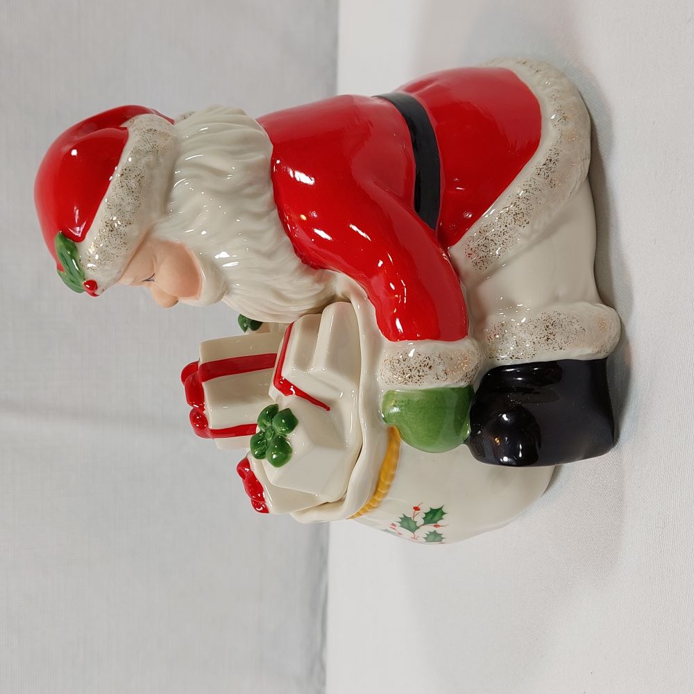 Lenox American by Design Holiday Santa Covered Candy Dish