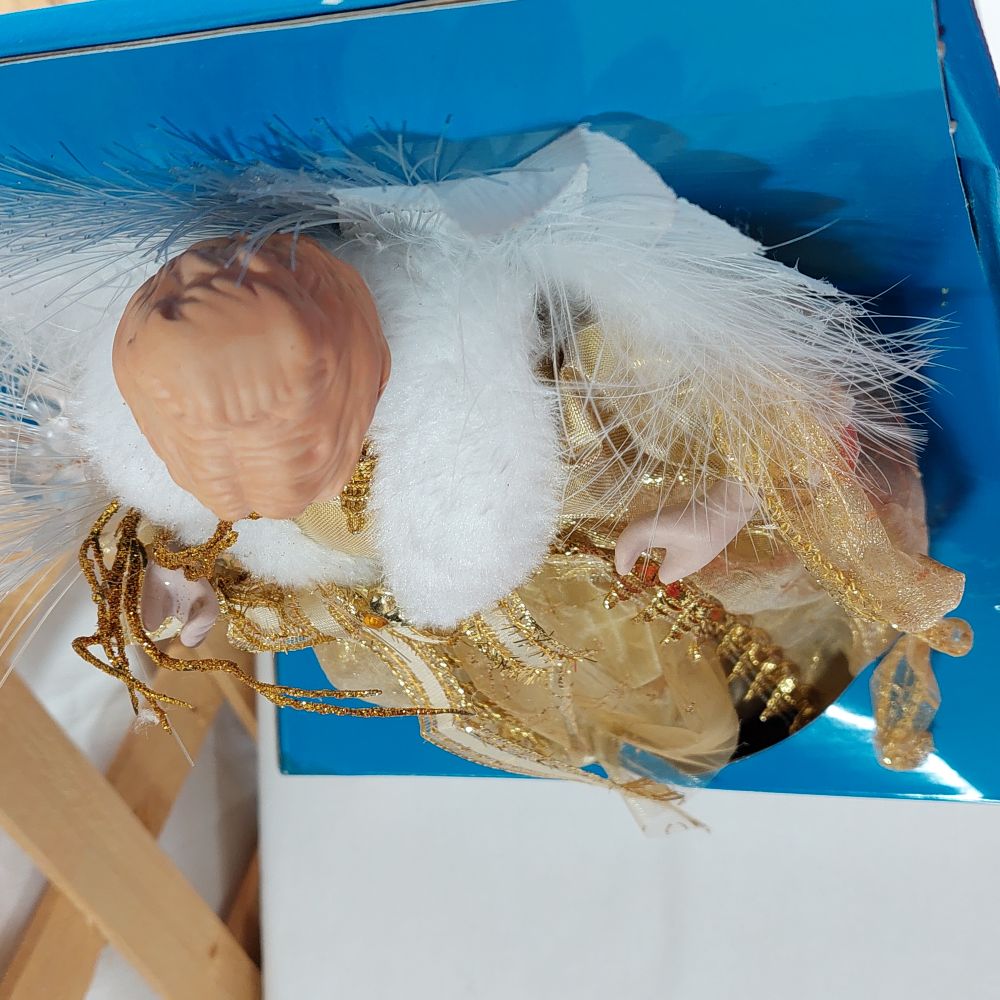 Holiday Time LED Fiber Optic Angel Christmas Tree Topper