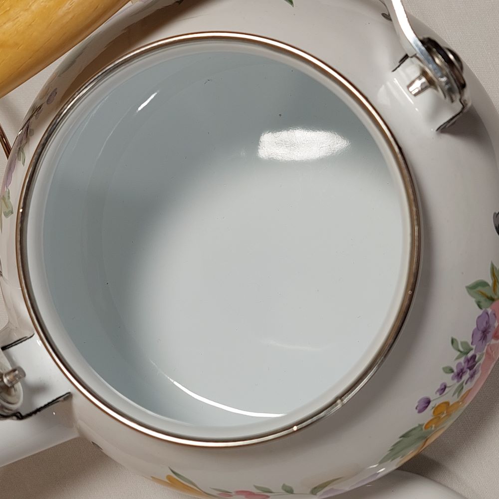 Vintage Teapot with Floral Pattern