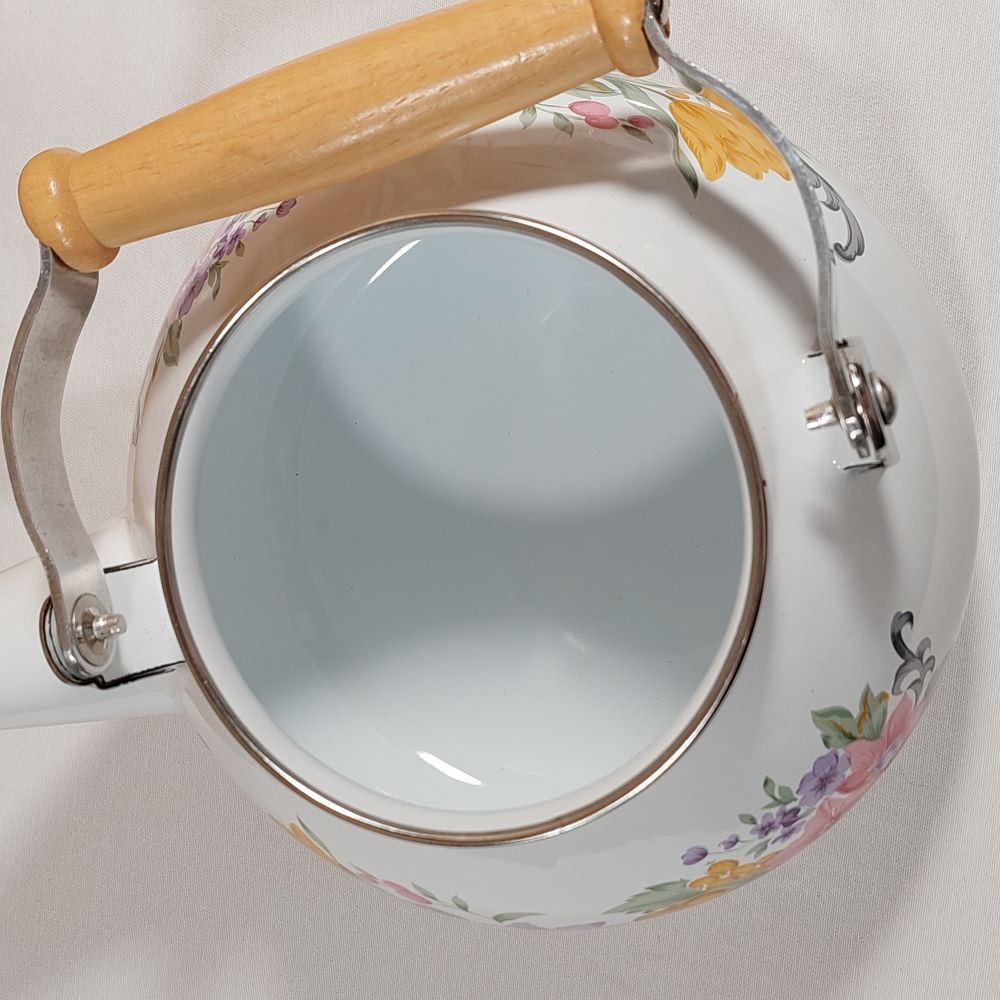 Vintage Teapot with Floral Pattern