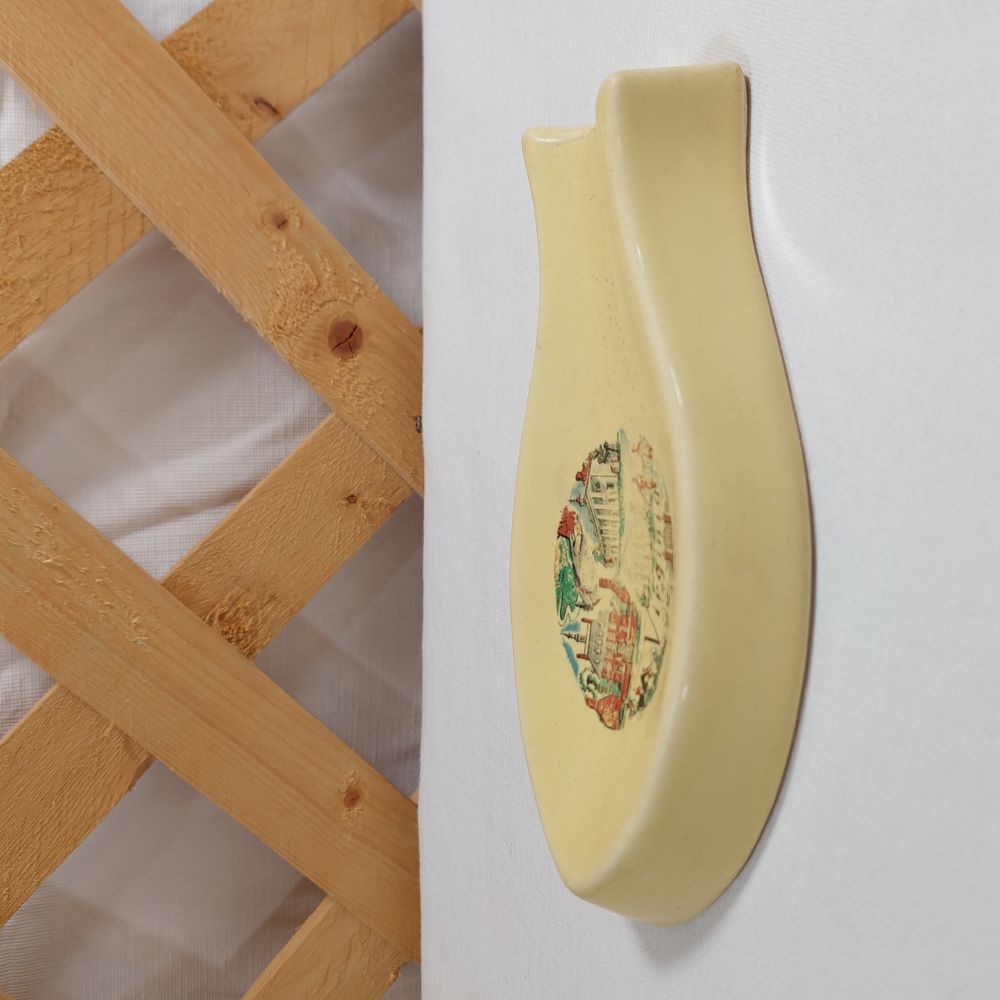 Pearl China Co. Vintage Spoon Rest State of Virginia