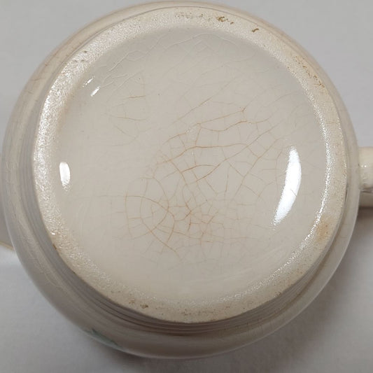 Vintage Creamer Vessel with Rose Decoration