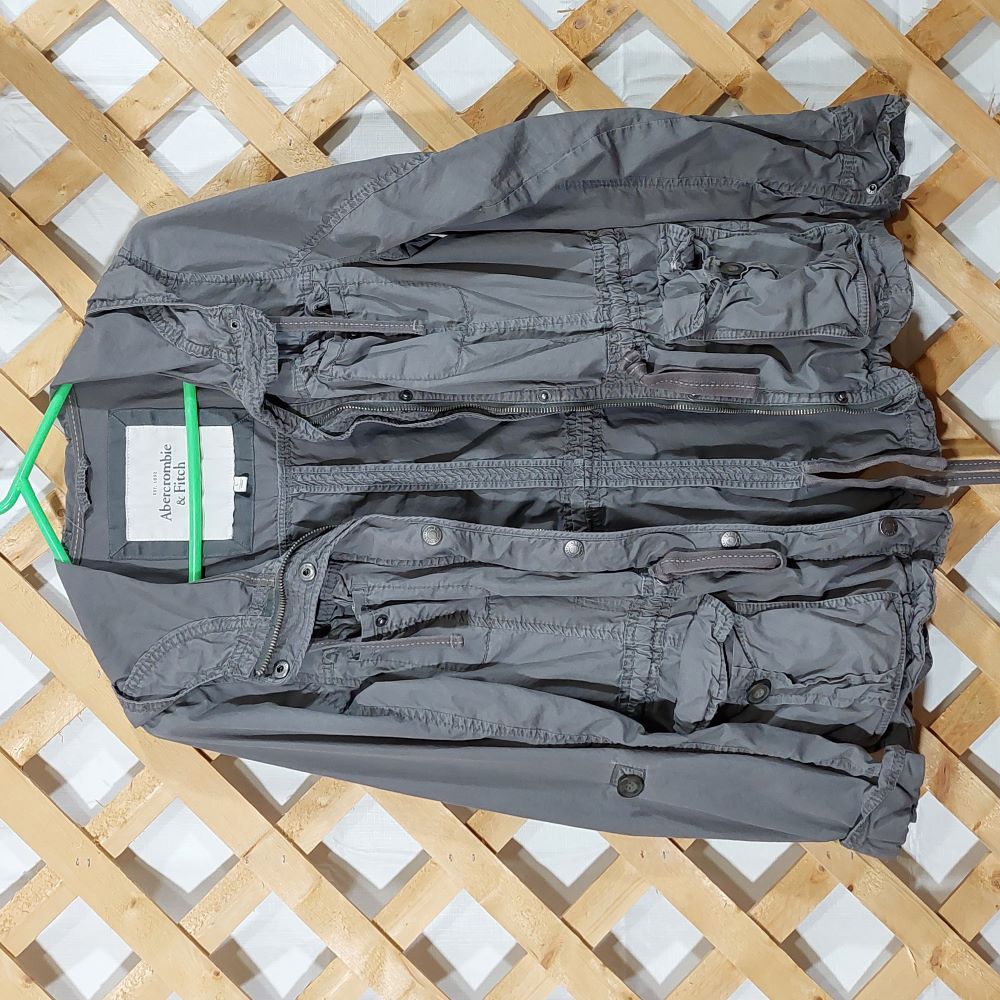 Abercrombie & Fitch Gray Jacket Juniors Size L