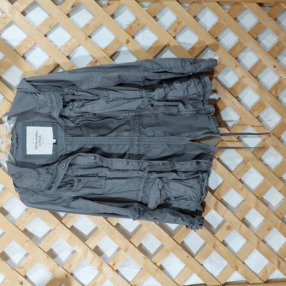Abercrombie & Fitch Gray Jacket Juniors Size L