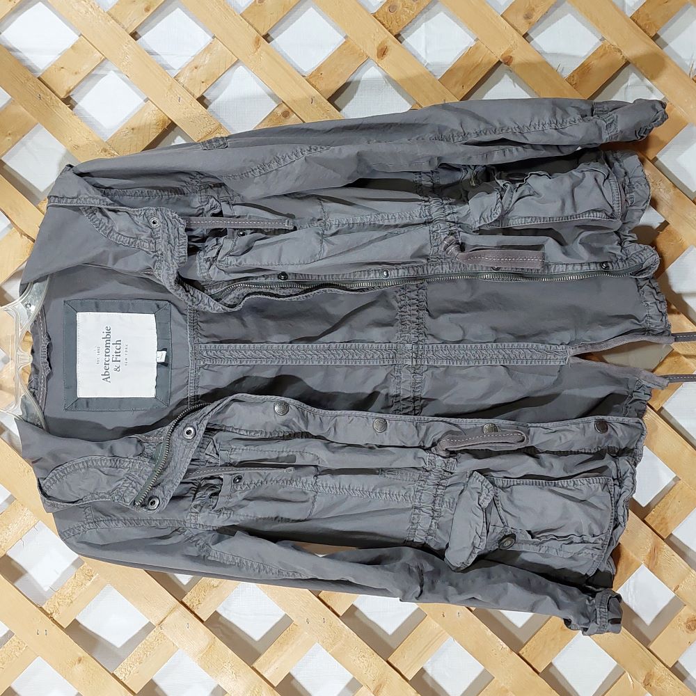 Abercrombie & Fitch Gray Jacket Juniors Size L