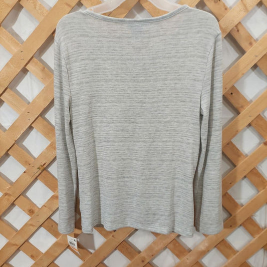 Bar III Twist Front Long Sleeve Top Women's Size Small