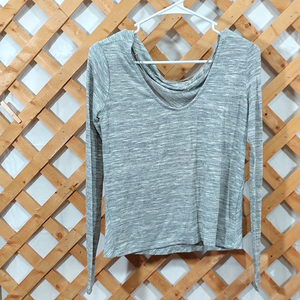 Self Esteem Draped Cowl Neck Top Women's Size Small
