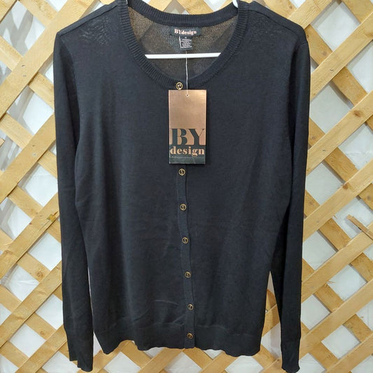 BY Design Black Cardigan Sweater Women's Size M