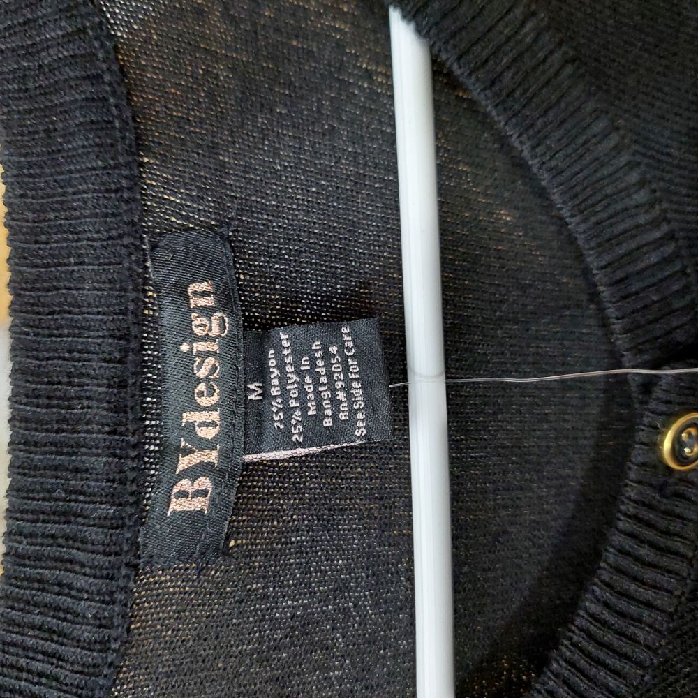 BY Design Black Cardigan Sweater Women's Size M