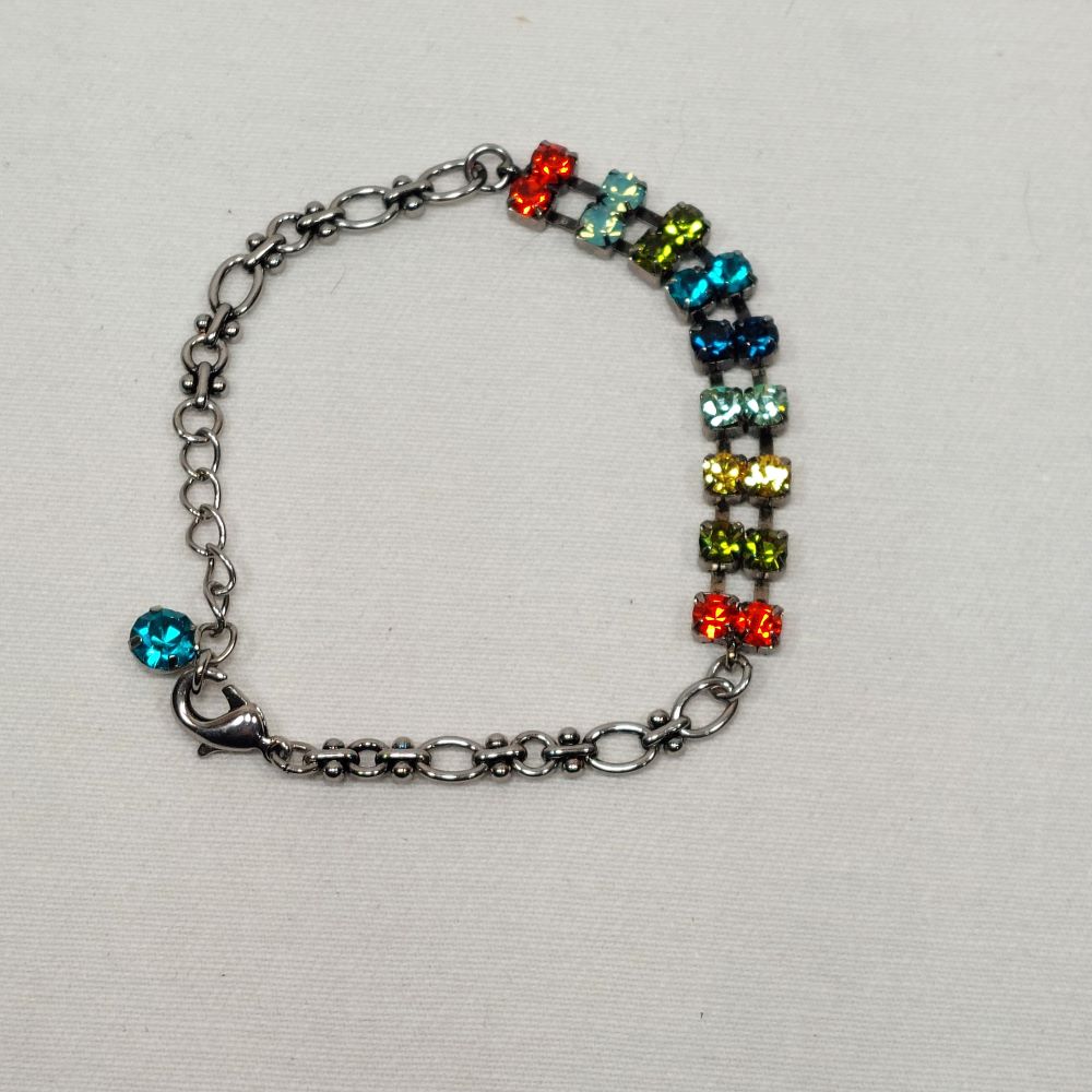 Multi-Color Gemstone Bracelet Costume Jewelry