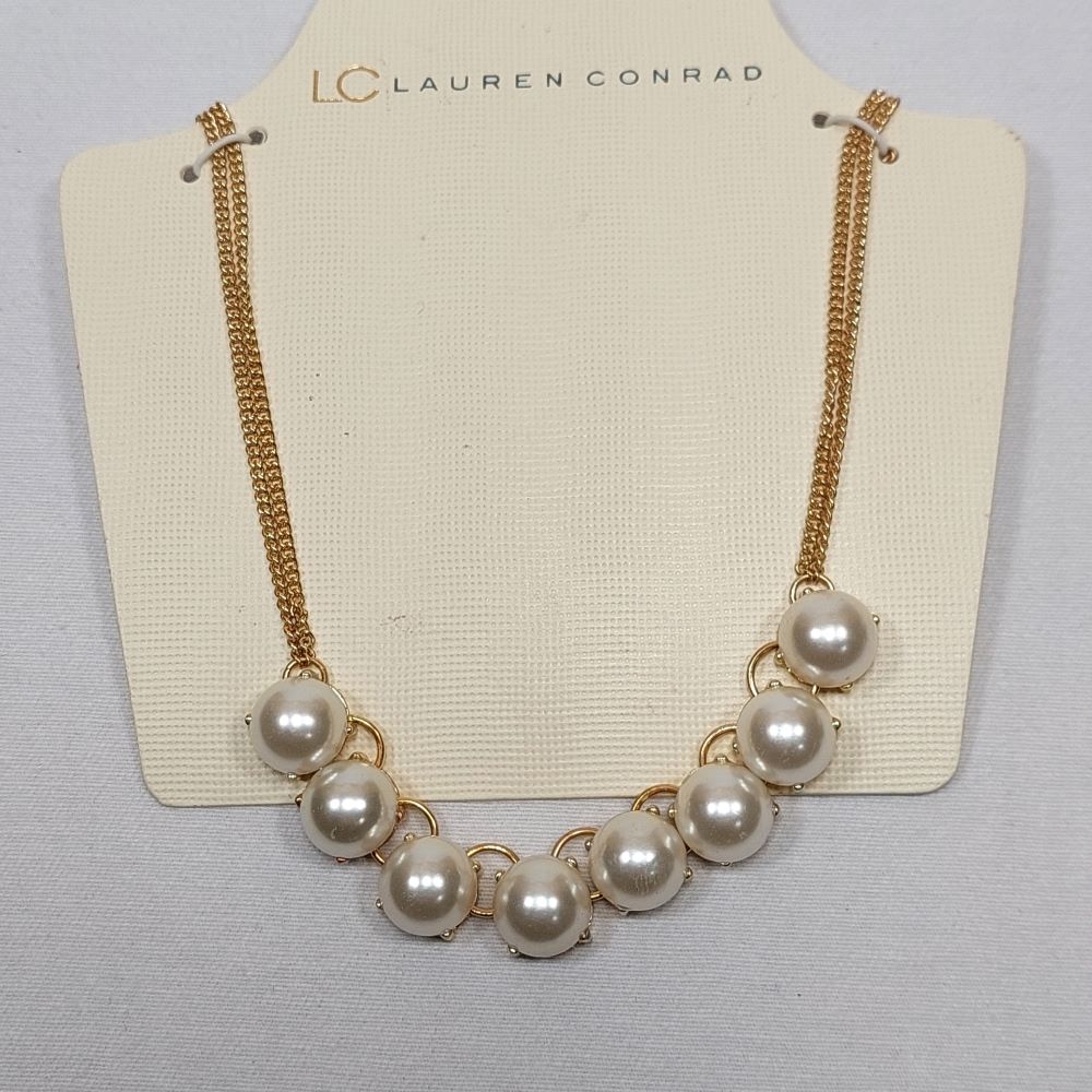 LC Lauren Conrad Faux Pearl Necklace Costume Jewelry