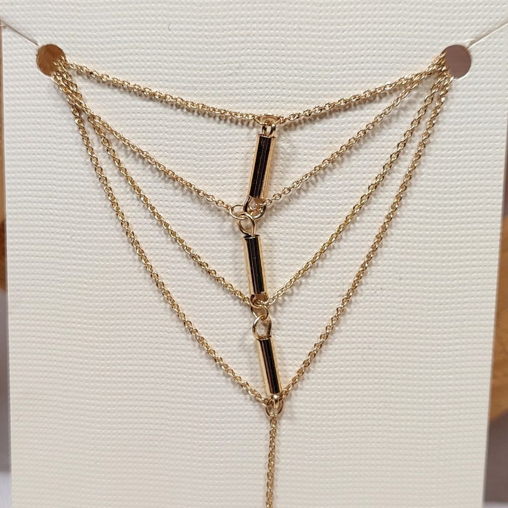 LC Lauren Conrad Cable Chain Ring-to-Wrist Bracelet