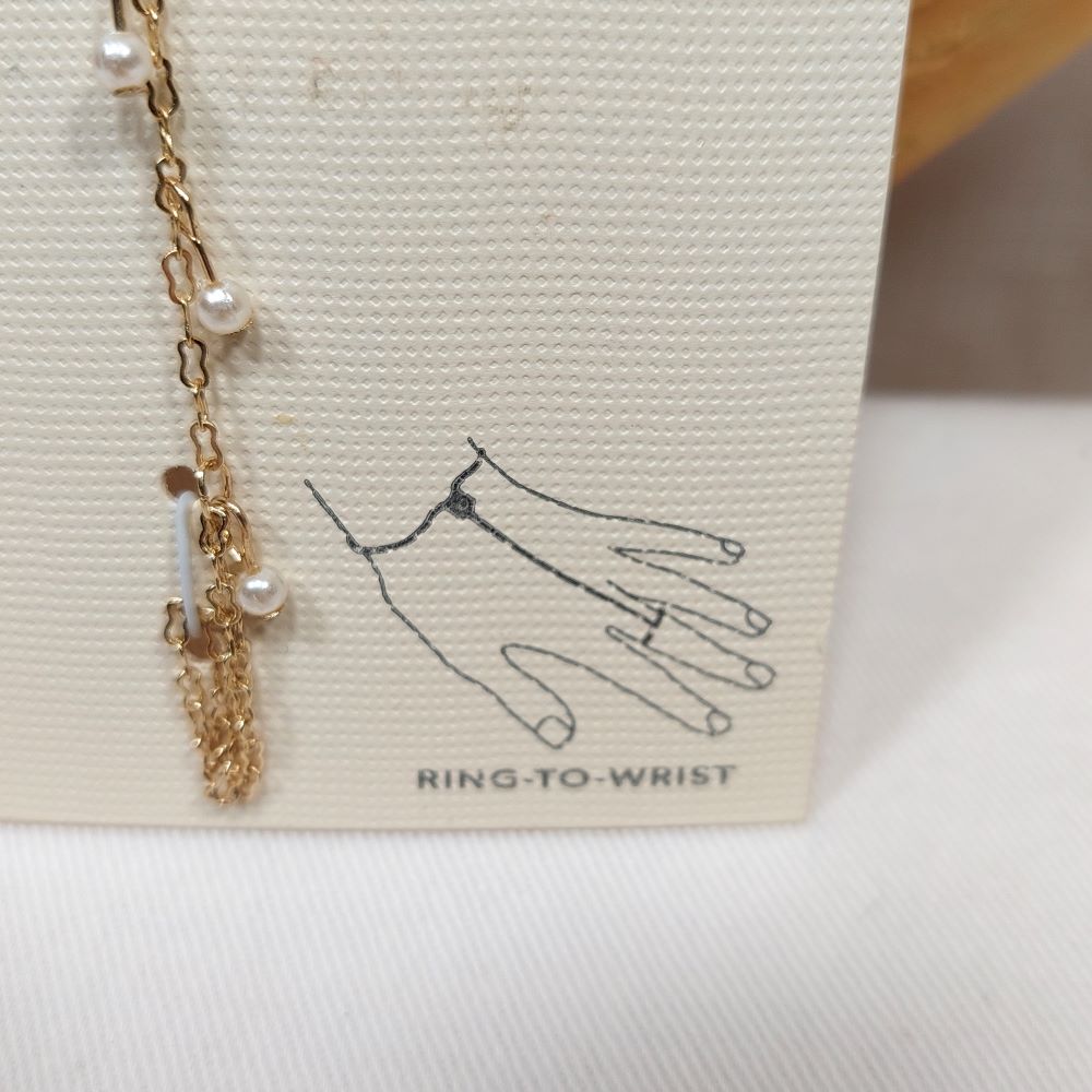 LC Lauren Conrad Peanut Chain Ring-to-Wrist Bracelet