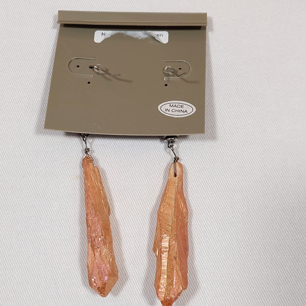 Zevar by Treska Stone Necklace & Earrings Set