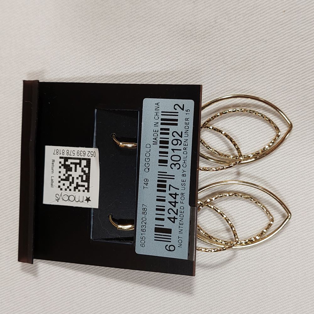 Anne Klein Goldtone Triple Hoop Earrings
