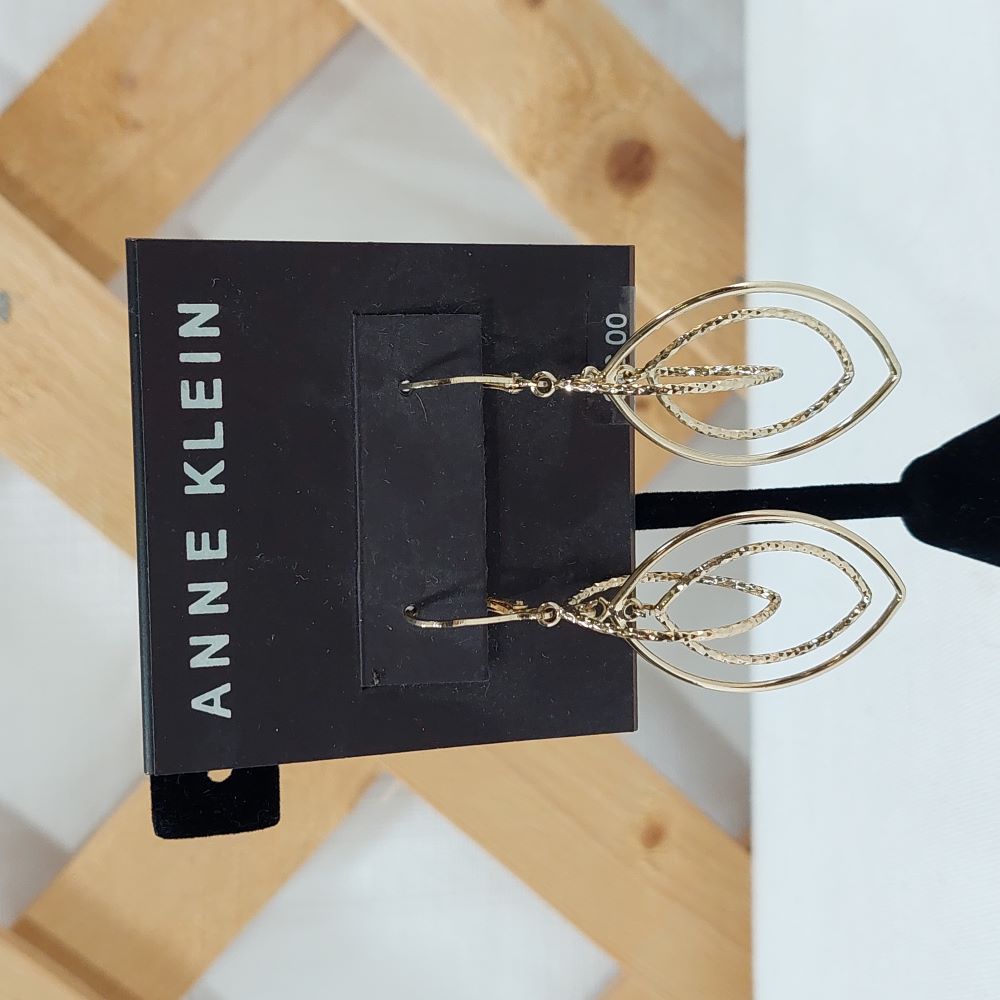 Anne Klein Goldtone Triple Hoop Earrings