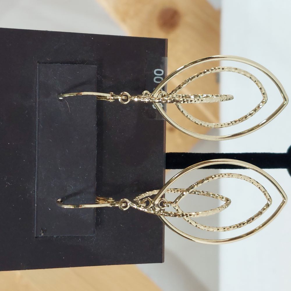 Anne Klein Goldtone Triple Hoop Earrings
