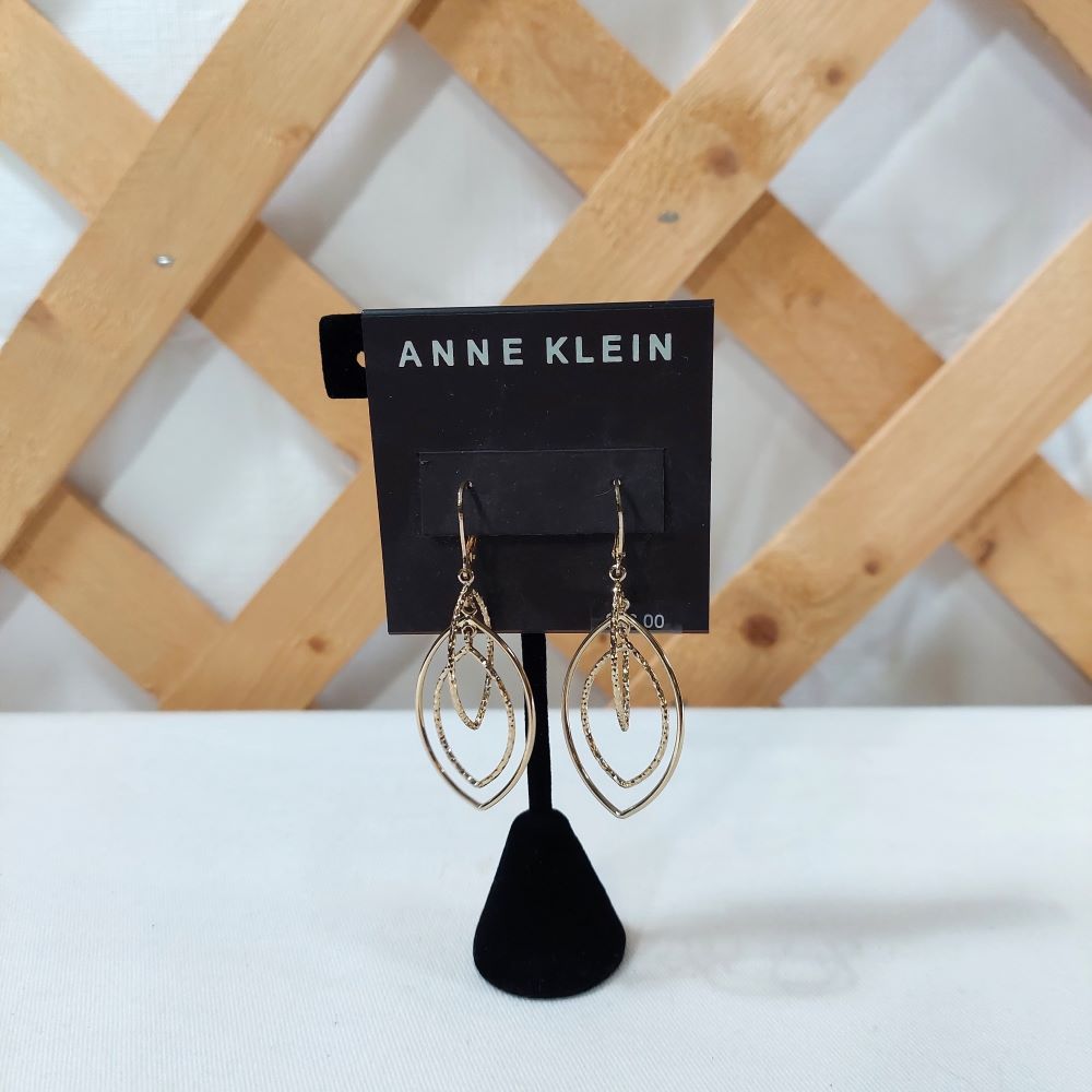 Anne Klein Goldtone Triple Hoop Earrings