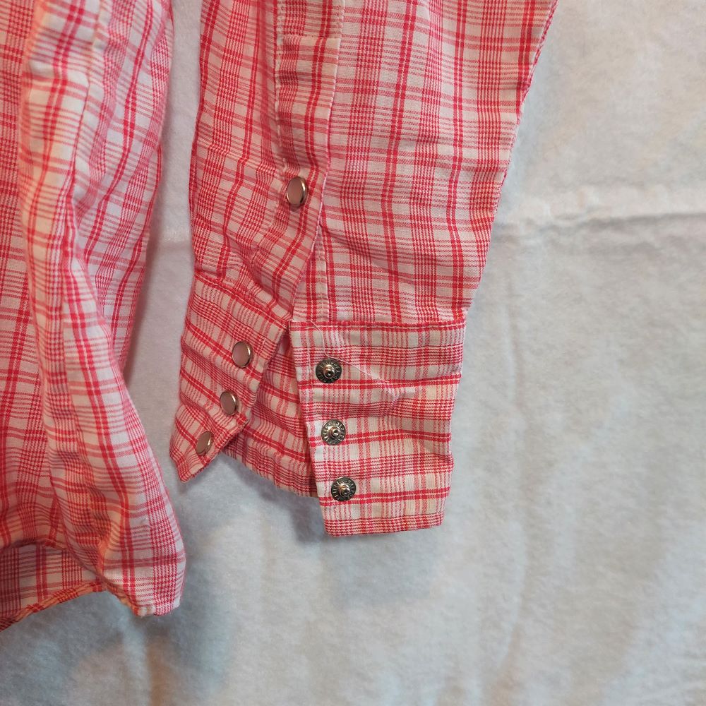 Bud Berma Westerner Plaid Snap Button Up Shirt Men's Size Medium