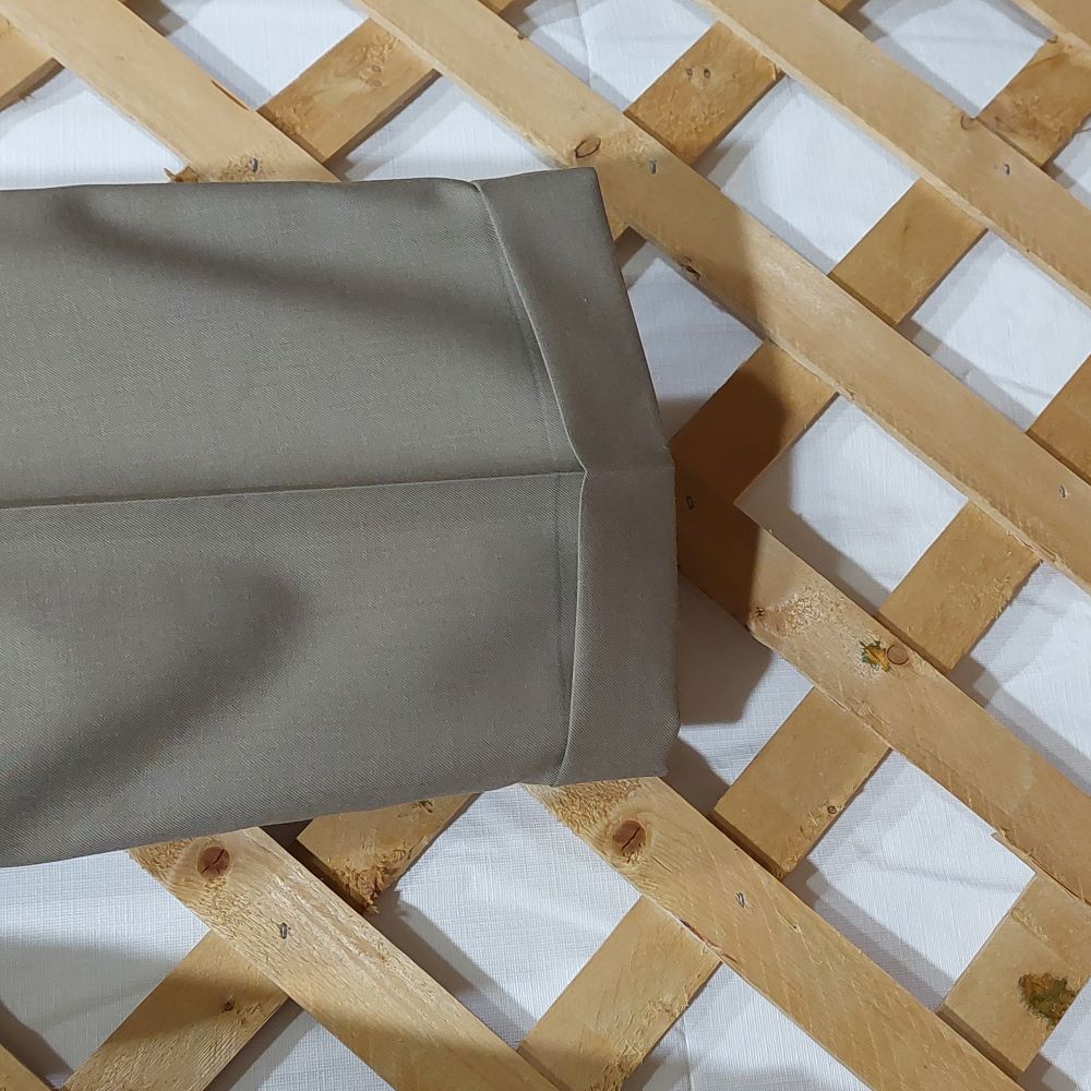 Stafford Men's Classic Fit Pleated Front Dress Pants with Cuff