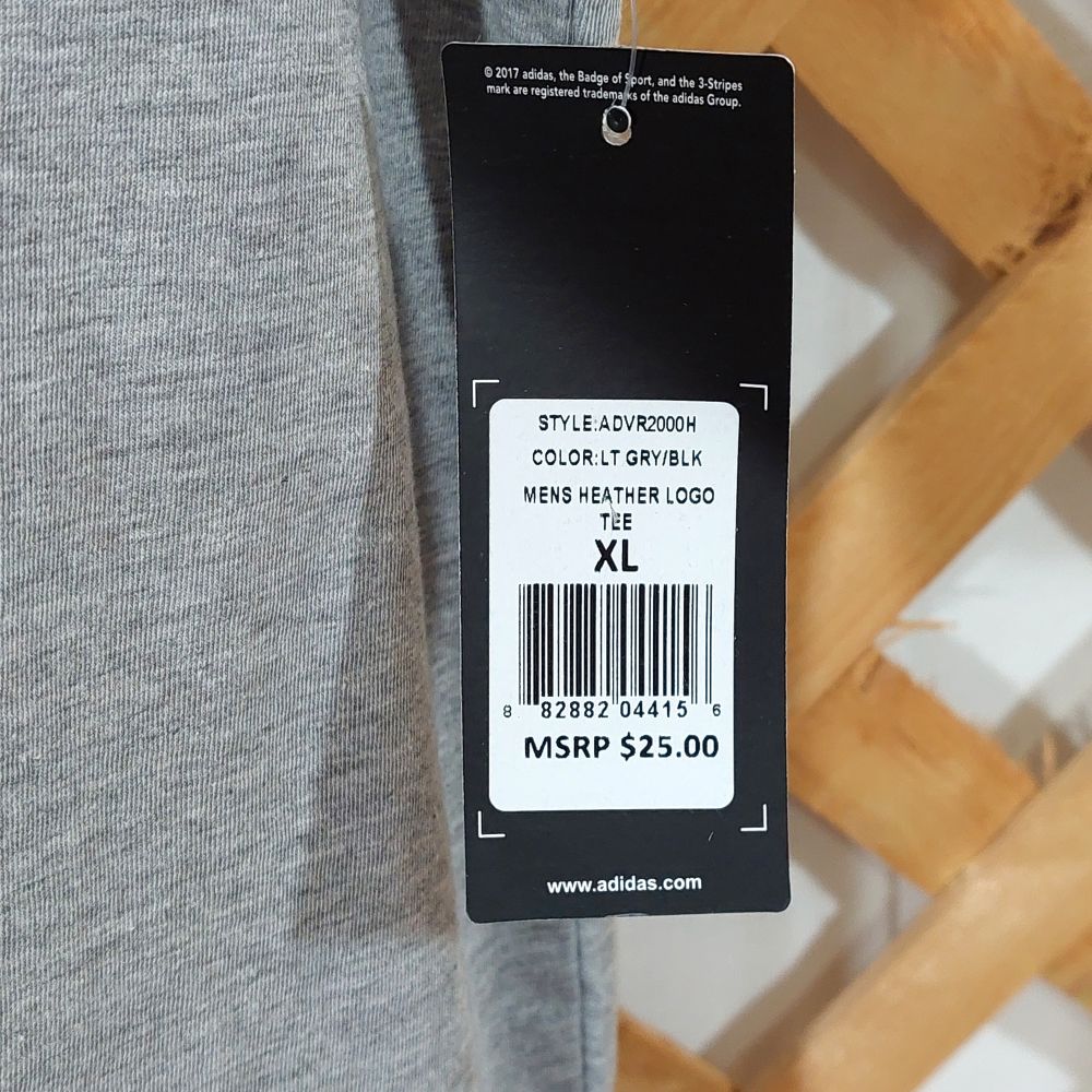 Adidas Golf Mens Heather Logo Tee Size XL