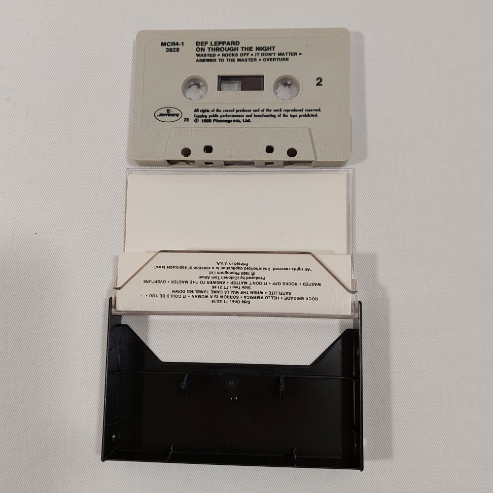 Def Leppard On Through The Night on Cassette 1980